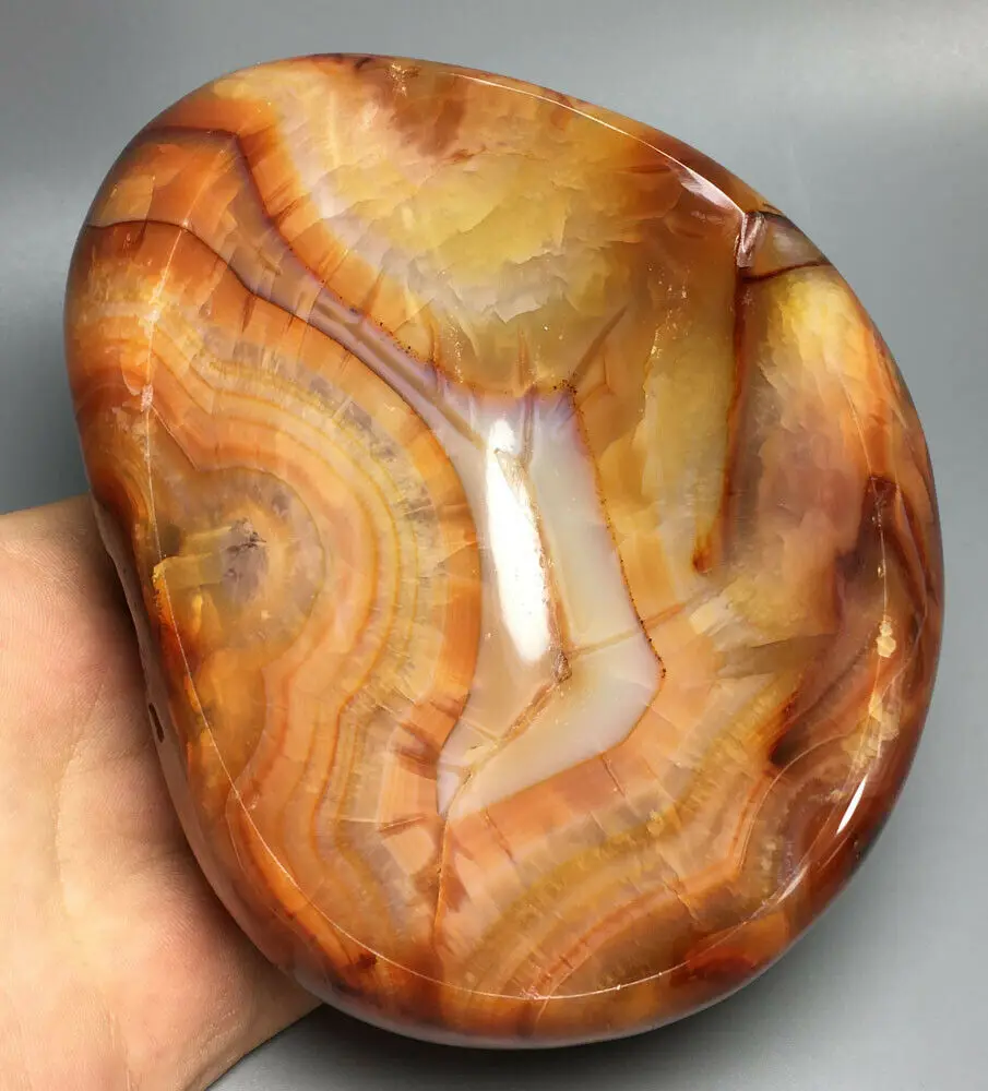 

694g RED Agate Ashtray! NATURAL CARNELIAN Agate Ashtray QUARTZ CRYSTAL bomboniere