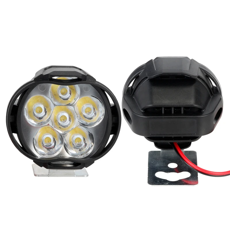 

CJXMX 1Pcs LED Motorcycle Headlight Bulb Scooter Spotlight 6500K White Super Bright ATV Moto Spot Light Head Lamp Fog Lamp 12V