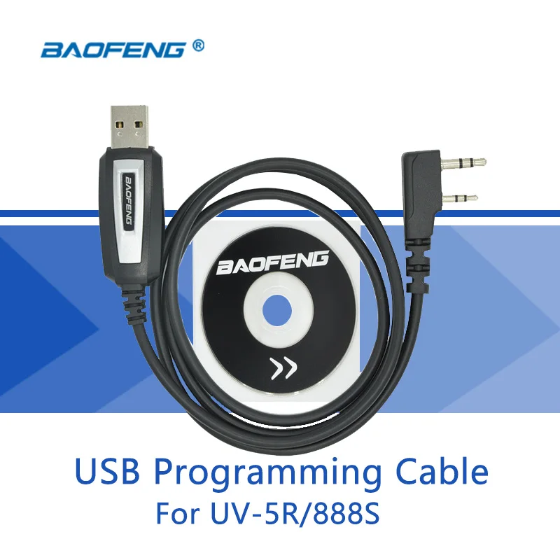 USB Кабель для программирования Baofeng UV 5R драйвер с CD программным обеспечением