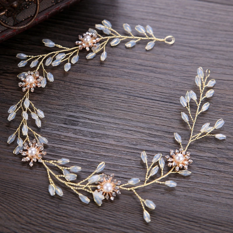 Diadema De Boda De Cristal Hecha A Mano Con Flores Diadema De Boda De Cristal Hecha A Mano Con Flores