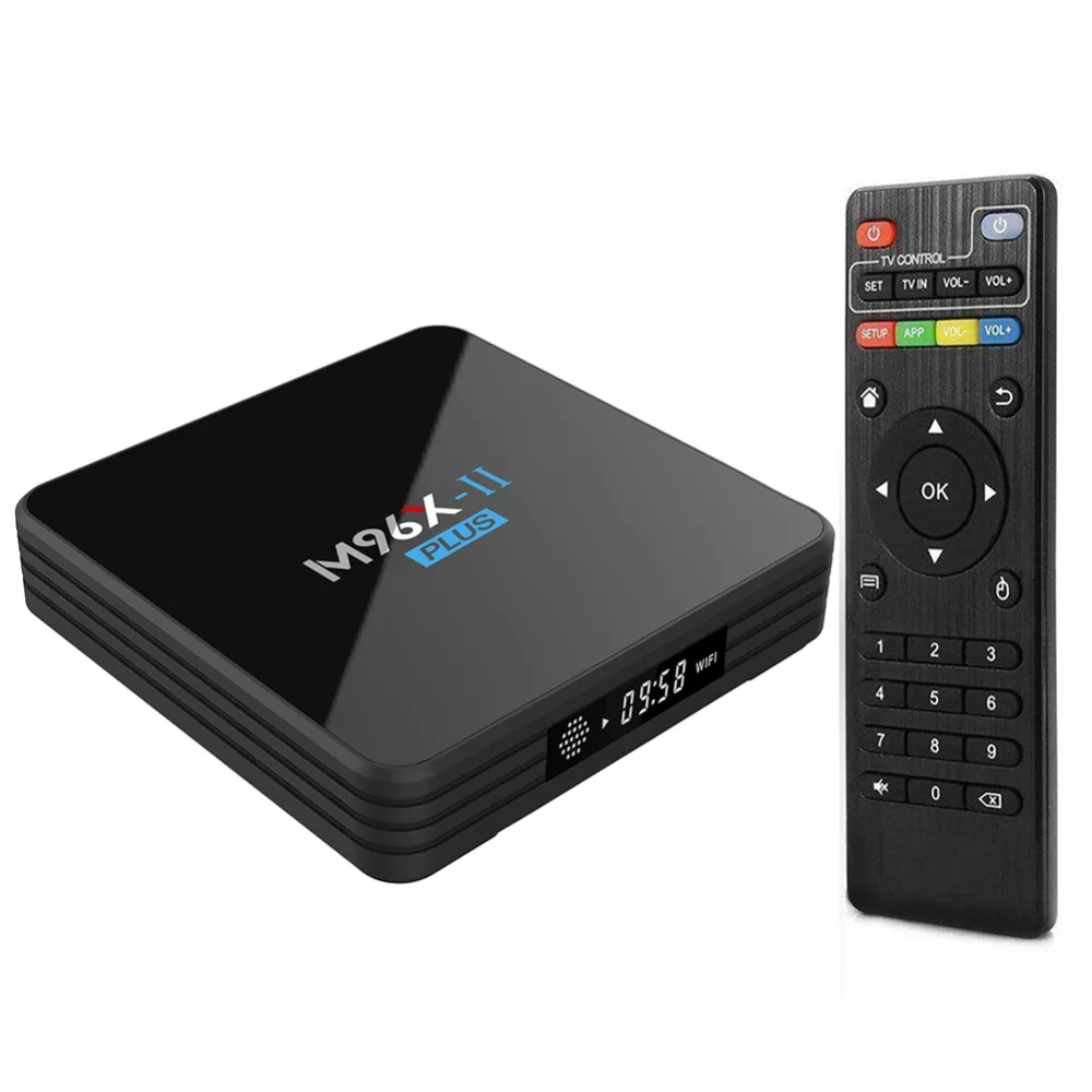 M96X II Plus Amlogic S912 Smart TV Box Android 7.1 2GB RAM 16GB ROM 5G WiFi 1000M Gigabit Ethernet 4K Ultra HD OTT TV Box