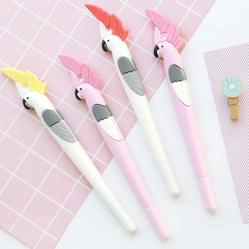 4 шт./компл. гелевая ручка Flamingo caneta Kawaii lapices креативный материал escolar kalem милые