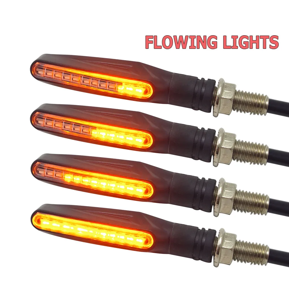 

Flowing motorcycle turn signal lights Flicker LED Amber Indcator Lamp FOR suzuki bandit 600 honda nc750x cb500x honda shadow 750