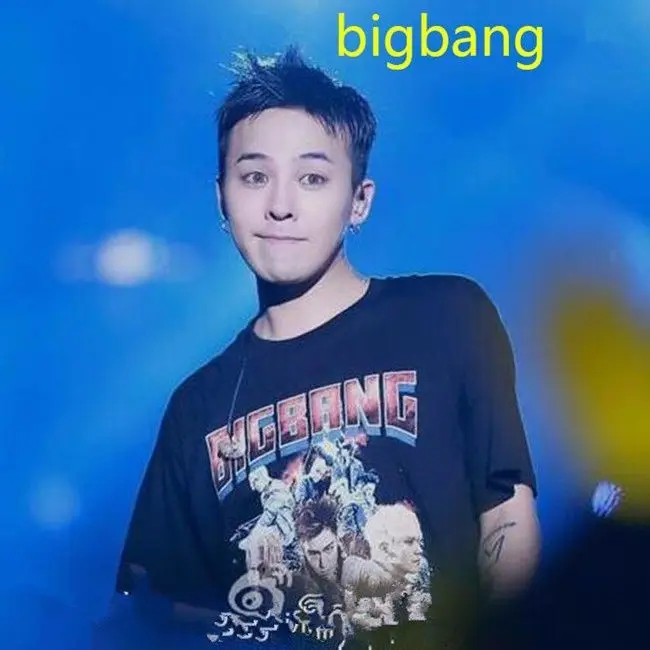 Allkpoper KPOP Bigbang футболка, сделанная на годовщину, GD футболка G-Dragon