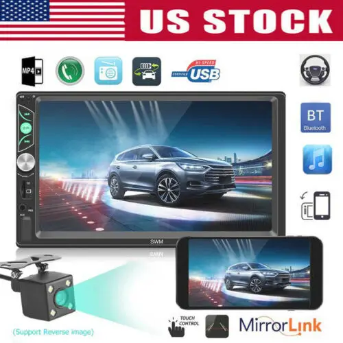 

New SWM Car Video Players Electronics X7 7 inch Touch Screen Car MP5 Player US