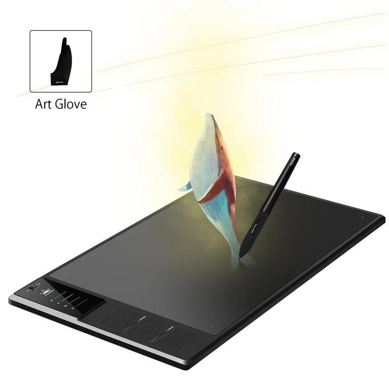 Продажа HUION Giano WH1409 14 дюймовые Беспроводные цифровые планшеты с 8192 уровнями давления, графический планшет для рисования и Бесплатные Подарочные пер...