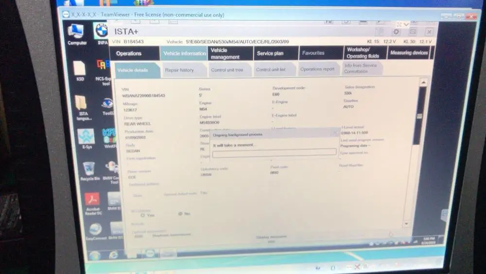 Б/у ноутбук T410 с жестким диском 2020 12 в для BMW ICOM Диагностическое и программирующее