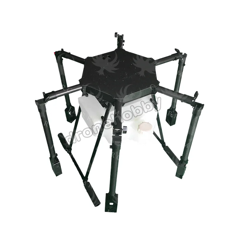 JMRRC 1650 мм Колесная база сельскохозяйственное распыление Drone 15 кг 15L резервуар для воды 30 мм рукоятка 2,5 мм углеродное волокно складной UAV гексакоптер