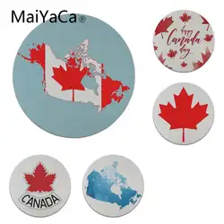 MaiYaCa Новый Дизайн Канада клен ноутбука коврик Размеры для 200x200x2 мм и 220x220x2 мм круглый для мышей