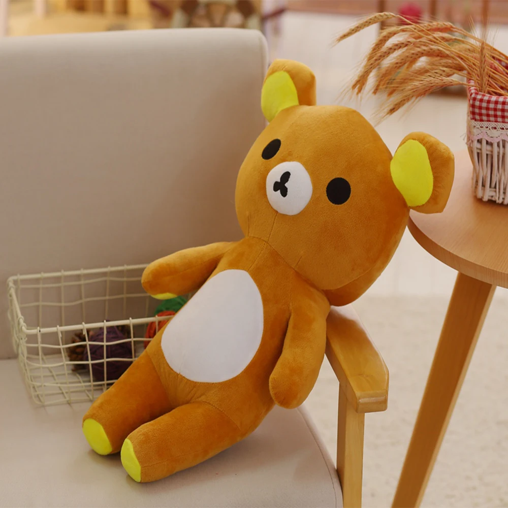 Милый плюшевый мишка Rilakkuma, расслабляющий медведь, плюшевая игрушка, плюшевый мишка, подушка, подарок для девочки, рождественский подарок