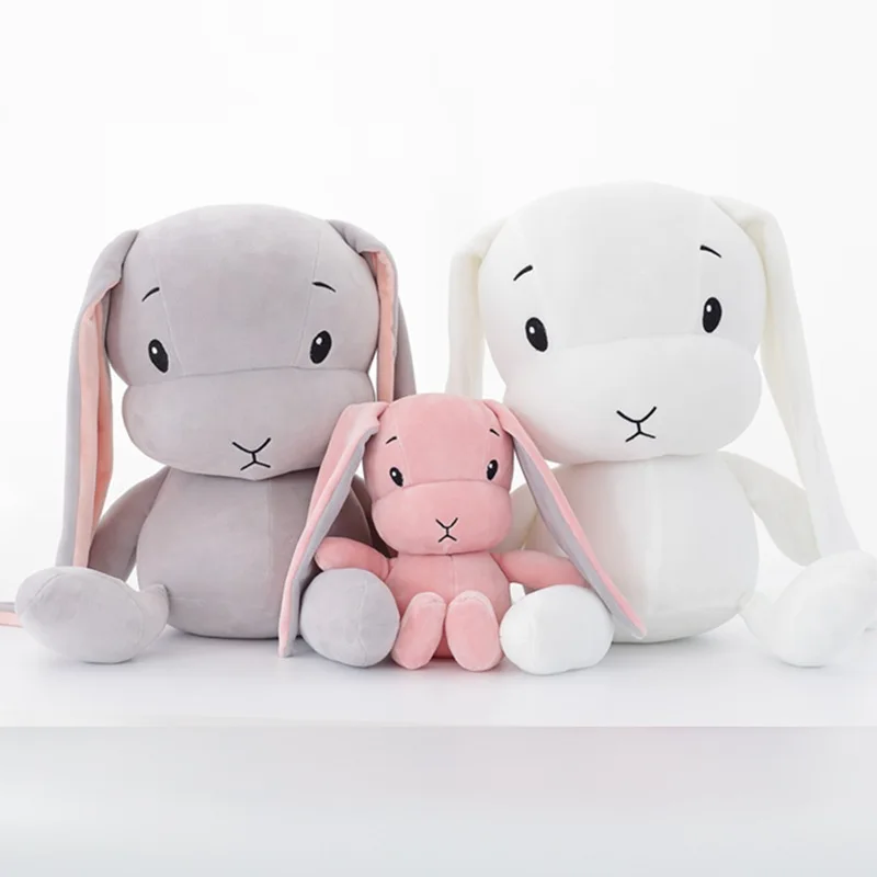 30 50 70cm Lucky Rabbit Plush Toy Cute Bunny Doll Baby Sleep Toy Baby Comfort Playmate 2