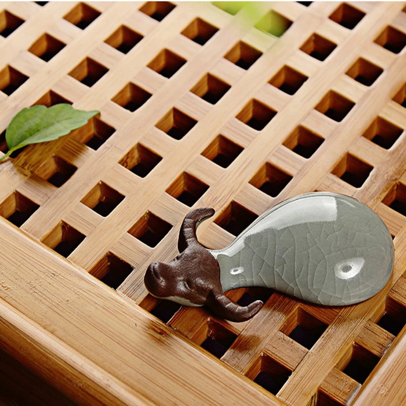 

Mini Tea Pet Cattle Le Tao Auspicious Cow Creative Arts and Crafts Ceramics Furnishing Articles Tea Service of Tea Play