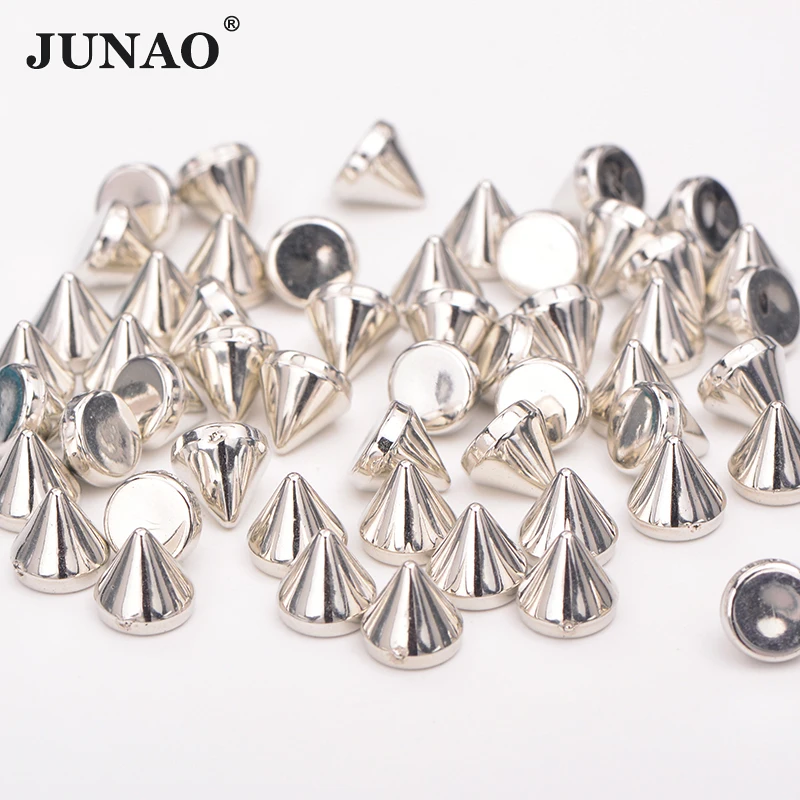 10/12Pcs Rivets Studs Spikes Zinc Alloy Dog Collars Garment DIY