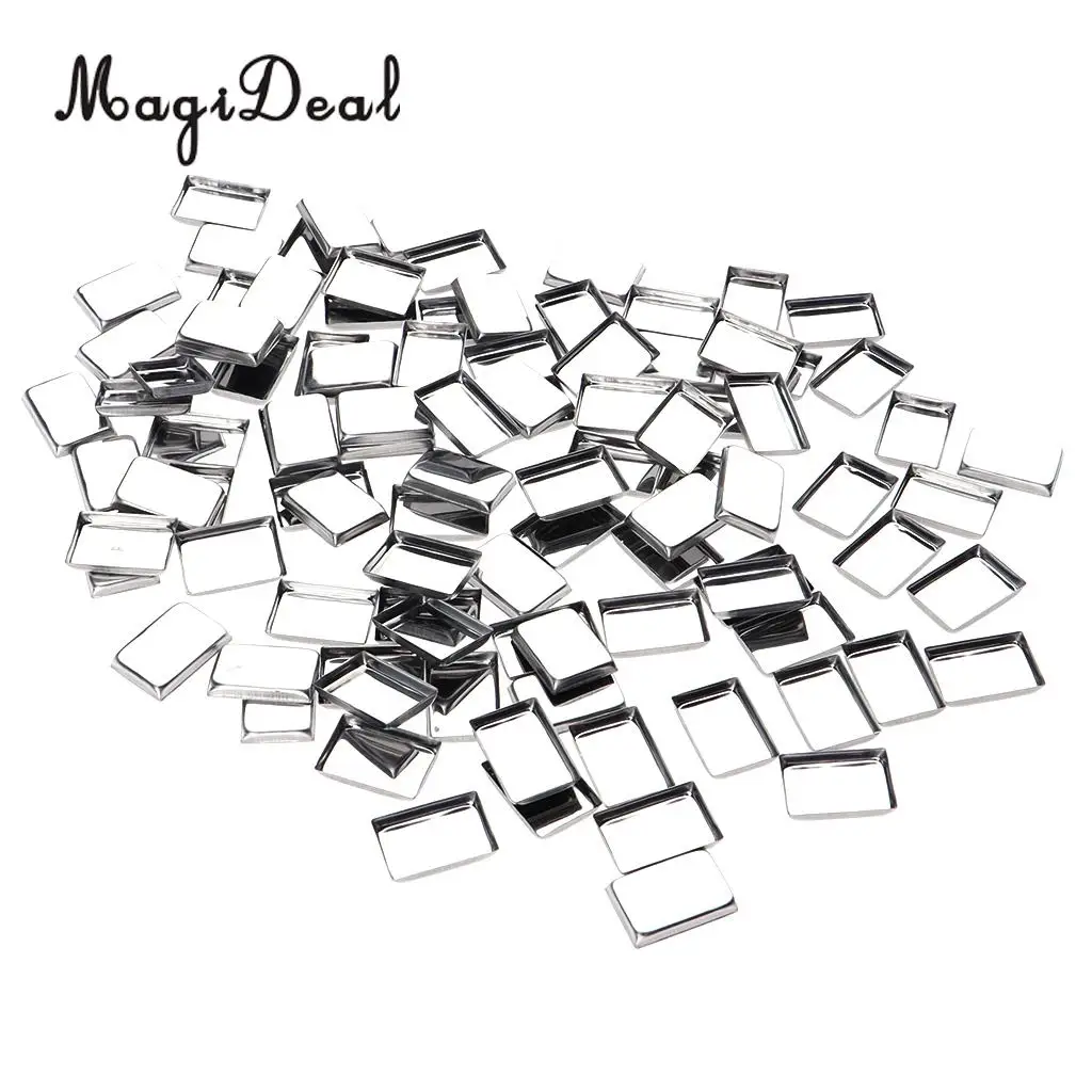 Bulk 100pcs Empty Eyeshadow Powder Eye Makeup Pans for Magnetic Palette Box