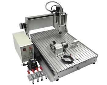 

cnc wood carving machine 6040 800W water cooling spindle 4axis wood router for metal stone with cutter collet clamp vise