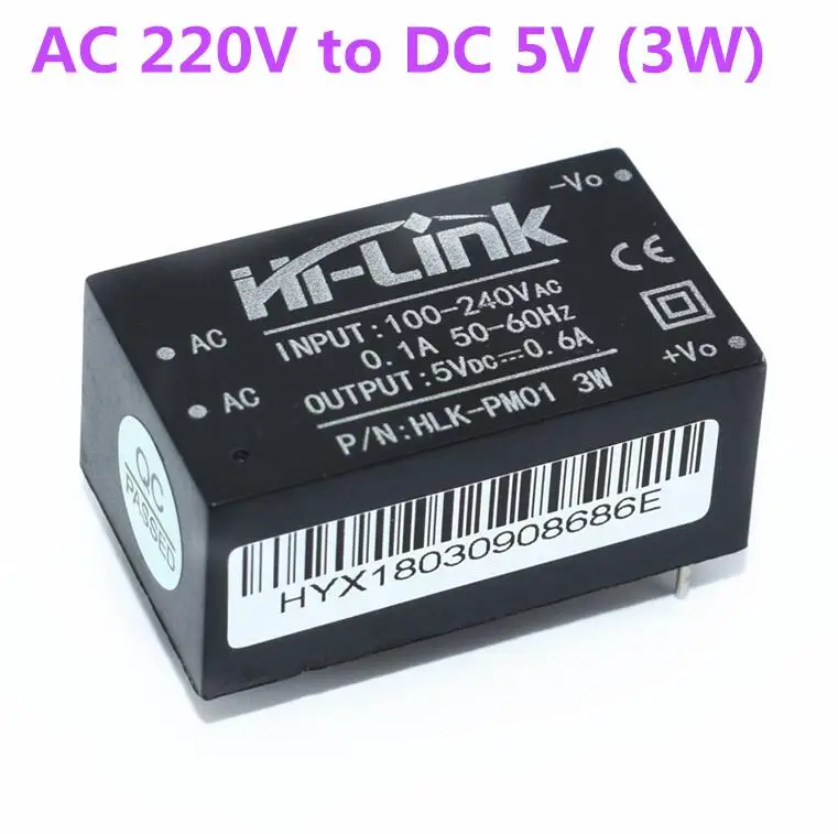 5 шт. HLK-PM01 HLK-PM03 HLK-PM12 AC-DC 220V 5V мини модуля питания, интеллигентая(ый) бытовой выключатель питания модуль - Цвет: HLK-PM01