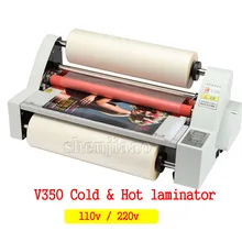 Machine à plastifier à film V350, quatre rouleaux au format A3, contrôle électronique de la température, 1 pièce