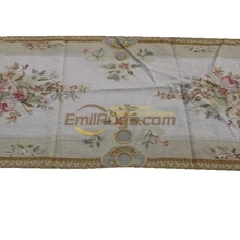 Винтажный Aubusson игольчатый ковер-шерсть французский шерстяной вышитый ковер на стену с рисунком тканые шерстяные ковры бегун