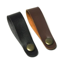 

Lots of 10 pcs Leather Guitar Head Straps for Ukulele Guitar Bass Black Brown