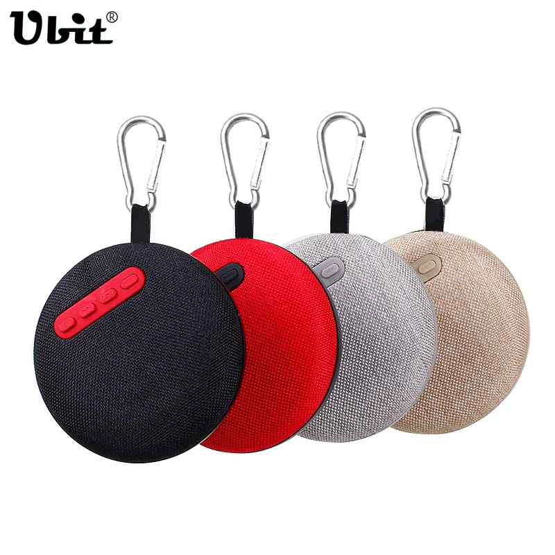 Ubit GS003 Portable Bluetooth Fabric Speakers Cloth Wireless Mini TWS Stereo Speaker With FM Radio AUX TF Card For SmartPhone