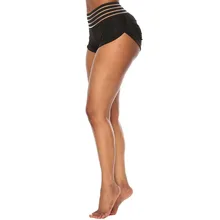 Женская Высокая Талия Ruched Lift тренировочные трико эластичные шорты для йоги