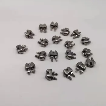 

(10pcs/50pcs) M2 Wire Rope Clip U-Bolt Type 304 Stainless Steel U Bolt Clamp
