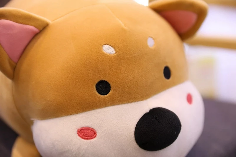 New Cute Shiba Inu doll fat puppy plush toy sleeping appease soft cute doll Children birthday gift 39inch 100cm DY50644 (20)