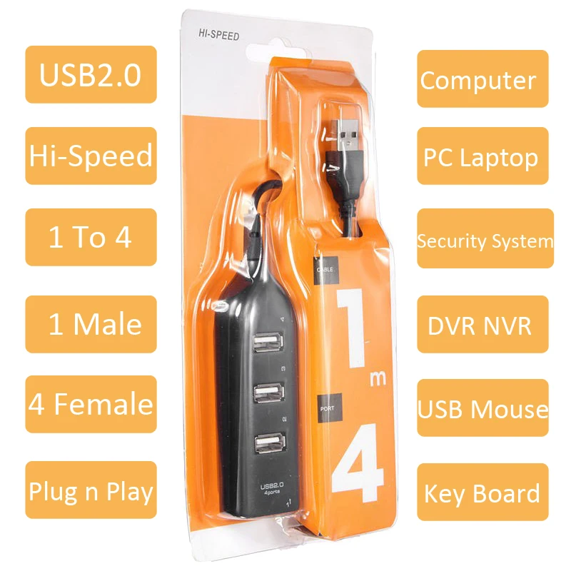 Высокая скорость 4 порта USB 2 0 концентратор порт портативный OTG usb хаб для планшета