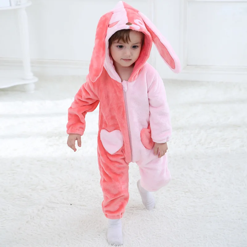

2019 Spring New Baby Clothes Cartoon Style Baby Girl Romper Baby Onesie Newborn Romper Baby Pink Rompers