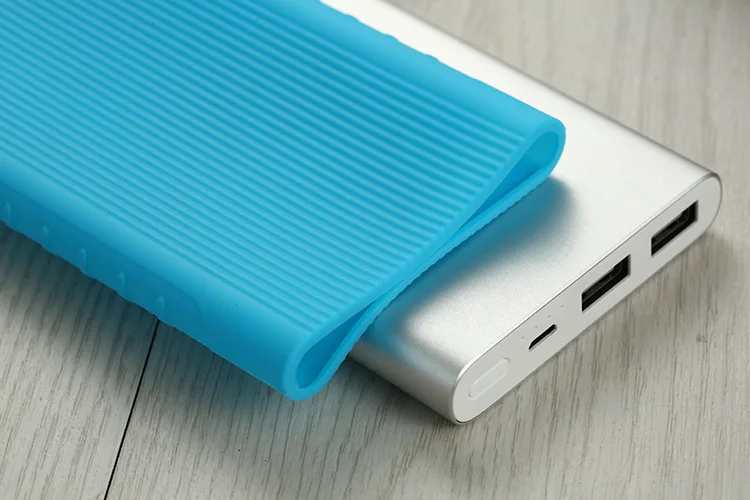 Силиконовый чехол для Xiaomi Poverbank 10000 мА/ч 20000 резиновый MI внешний аккумулятор