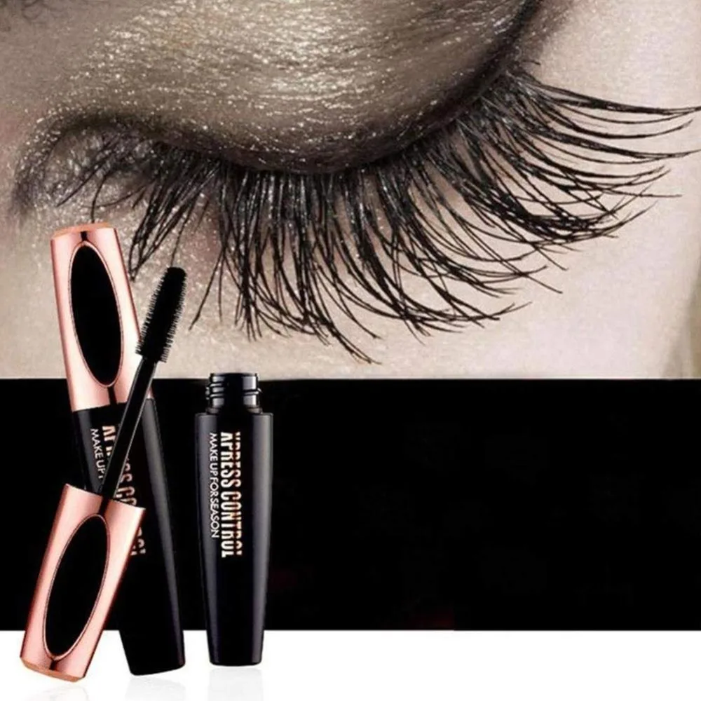 

New 4D Silk Fiber Lash Mascara Waterproof Rimel 3d Mascara Eyelash Extension Thick Lengthening Cosmetics rimmel younique