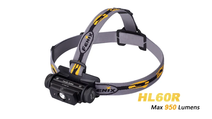 

Fenix HL60R Dual Light Source Rechargeable Micro USB Cree XM-L2 U2 Neutral White LED Headlamp with 18650 Battery