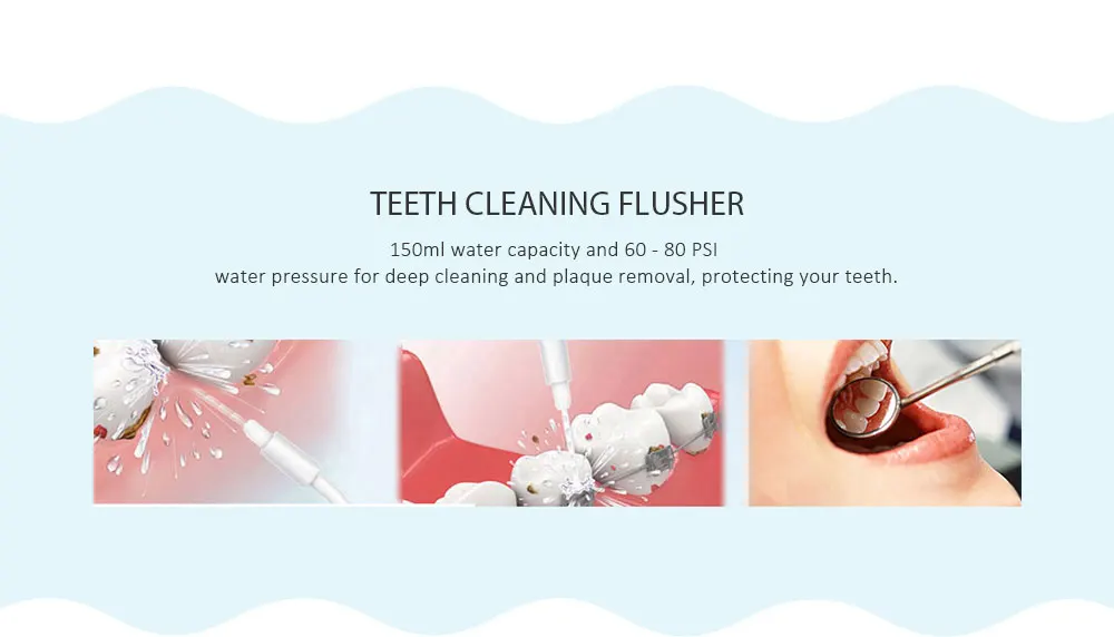 TODO AR - W - 12 Electric Oral Irrigator Dental Water Jet Floss Pick Teeth Cleaning Flusher