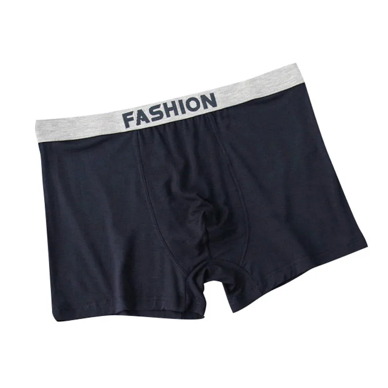 1 Pcs Large Loose Men Cotton Underwear Boxers Male Mid Waist Panties Breathable Wide Belt Plus Size Men's Boxer Shorts Cuecas