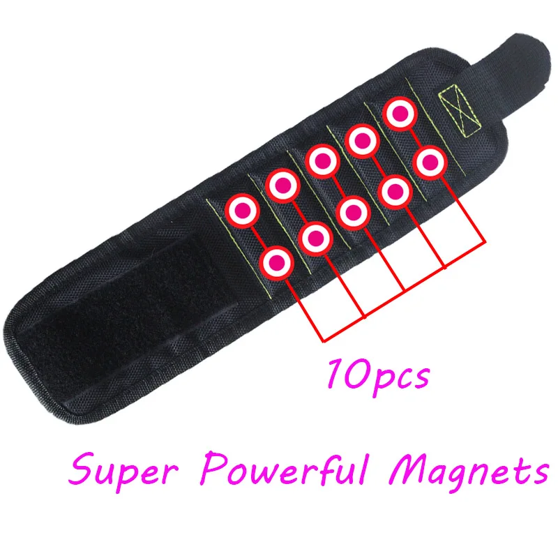 Wrist Support Strong Magnetic Wristband Pocket Wrist Support Tool Bag Hand Bracelet Screws Drill Holder Holding A28 Wrist Support Strong Magnetic Wristband Pocket Wrist Support Tool Bag Hand Bracelet Screws Drill Holder Holding A28