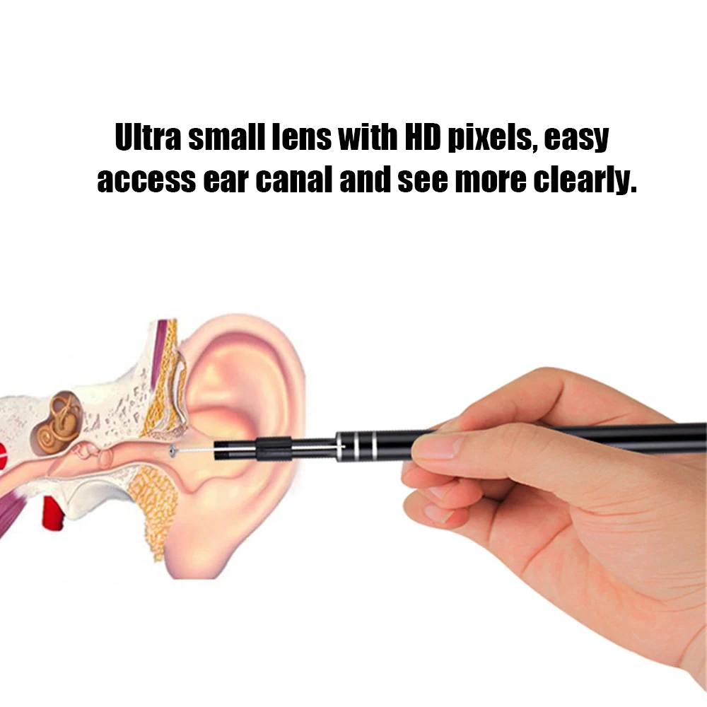 USB Port Ear and Nose Endoscope 2 in1 5.5mm Visual Lens Mini Camera DDES01 Earpick Otoscope Endoscope Borescope for PC Windows USB Port Ear and Nose Endoscope 2 in1 5.5mm Visual Lens Mini Camera DDES01 Earpick Otoscope Endoscope Borescope for PC Windows