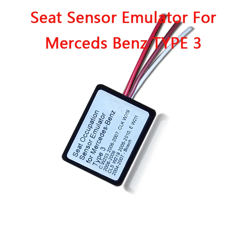 Srs emulador tipo 3 para mercedes benz c w203 clk w209 cls w219 e w211 assento emulador airbag