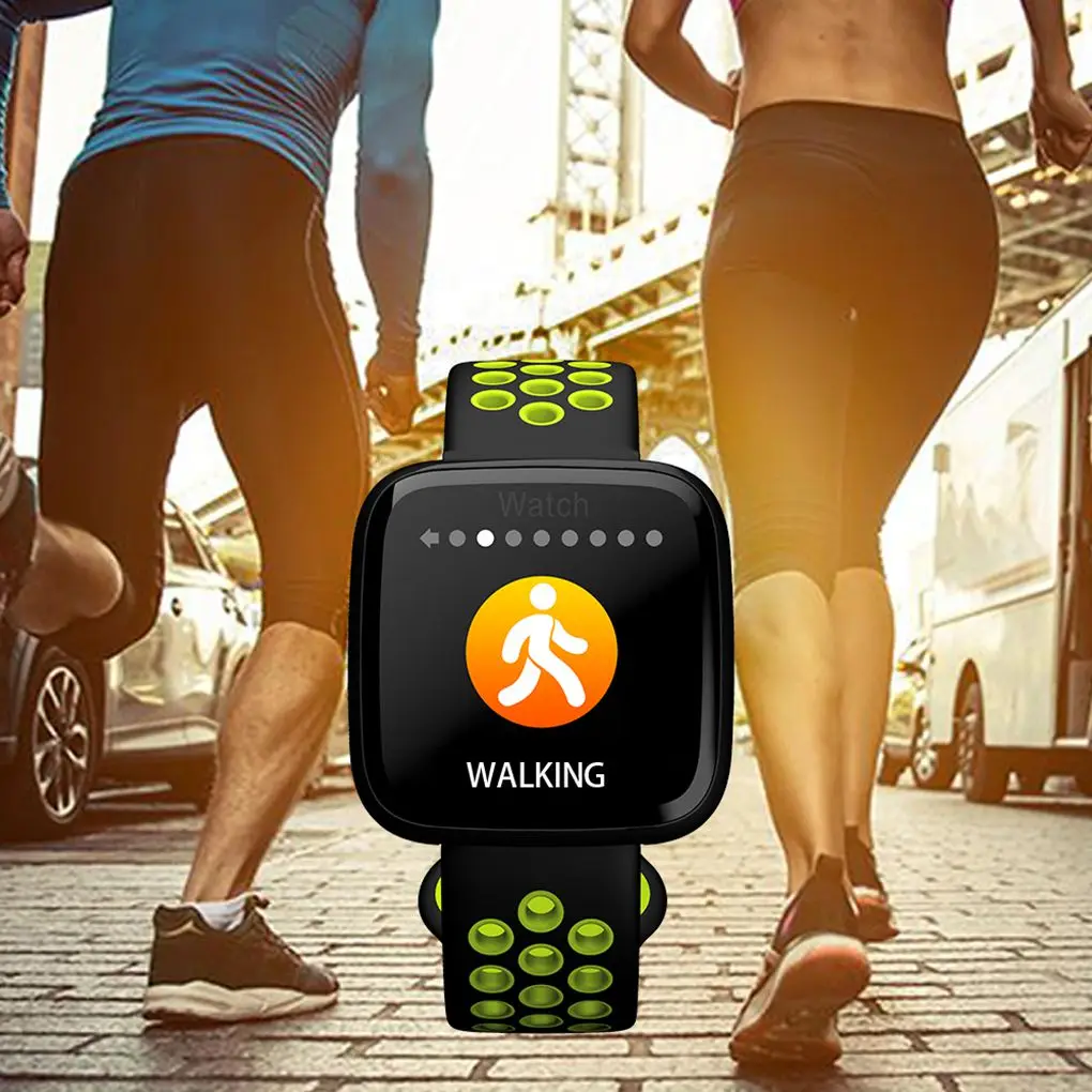 Умные часы elenxs Браслет датчик сердечного ритма артериального давления Wristand шагомер камера с будильником входящий вызов