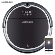 LIECTROUX Robot Vacuum Cleaner Q8000, WiFi App,2D Gyroscope Map Navigation,Visual Localization,Memory,Wet Dry Mop,Suction 3000Pa