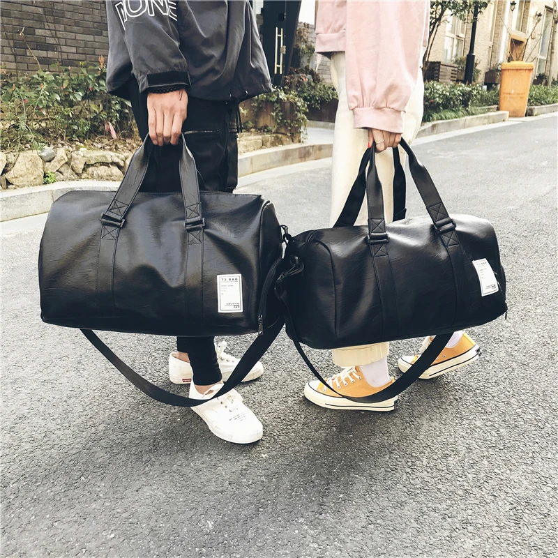  Women Men Unisex Travel Bag Handbag Beach Shoulder Bag Crossbody Bag PU Large Capacity Fashion Coup - 32956225708