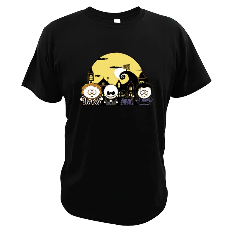 

Jack Skellington T shirt Headless Horseman Movies Soft Beetlejuice Edward Scissorhands Tops The Nightmare Before Christmas Shirt