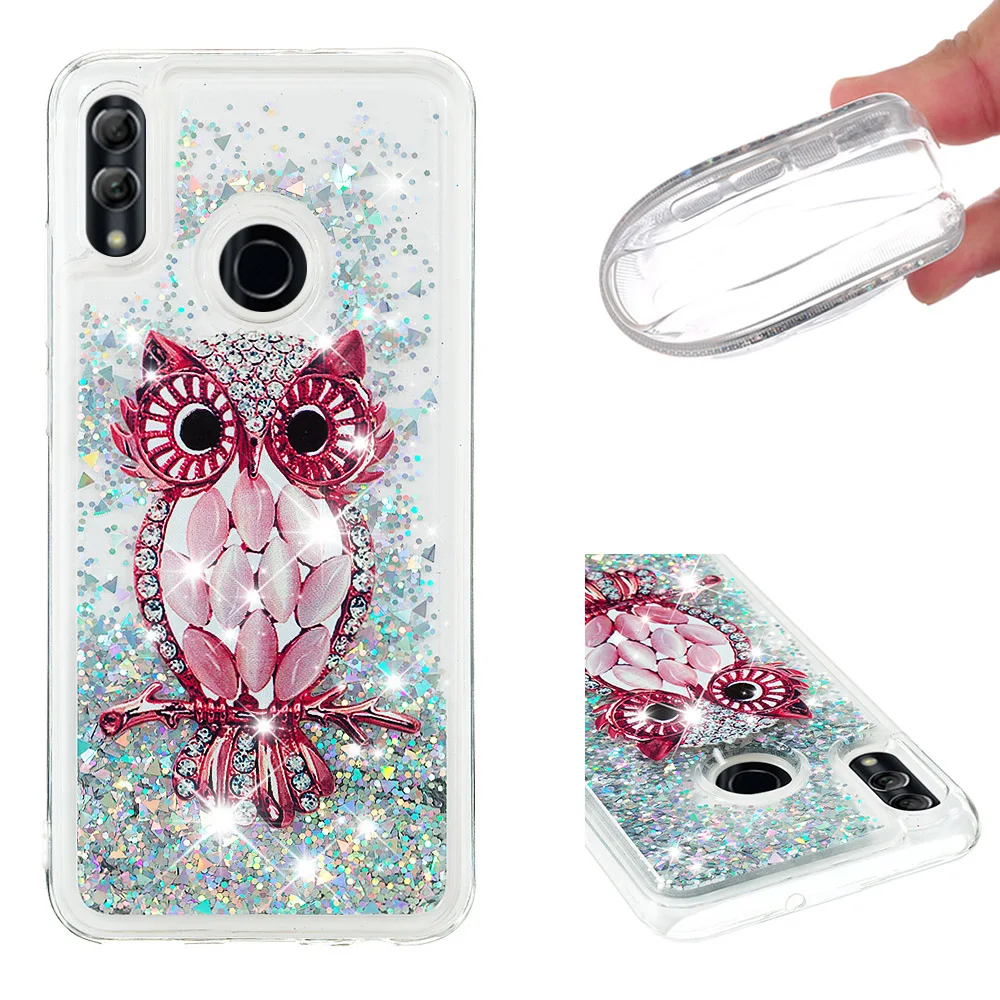 

Fashionable cartoon painting is suitable for Huawei Mate 20 Lite dynamic quicksand anti - falling mobile phone shell