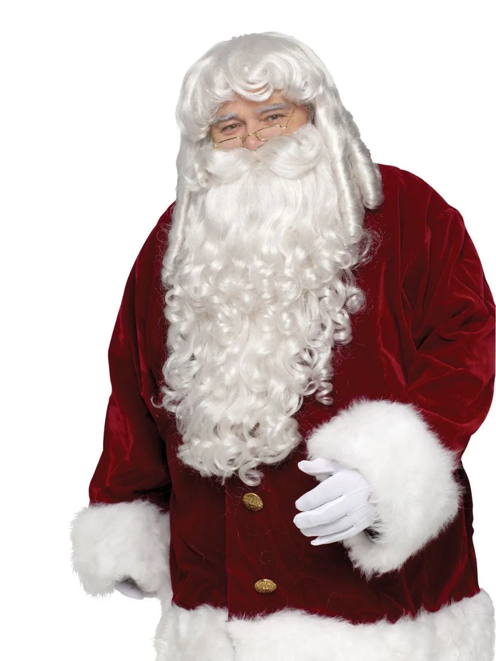 

hot sell new - Hot heat resistant Kanekalon Party hair SHIPPINGProfessional Quality Santa Wig Beard Christmas Adult Costume Ac