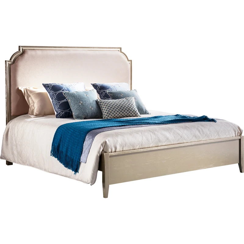 

New arrival luxury bed room furniture modern king size bed fabric