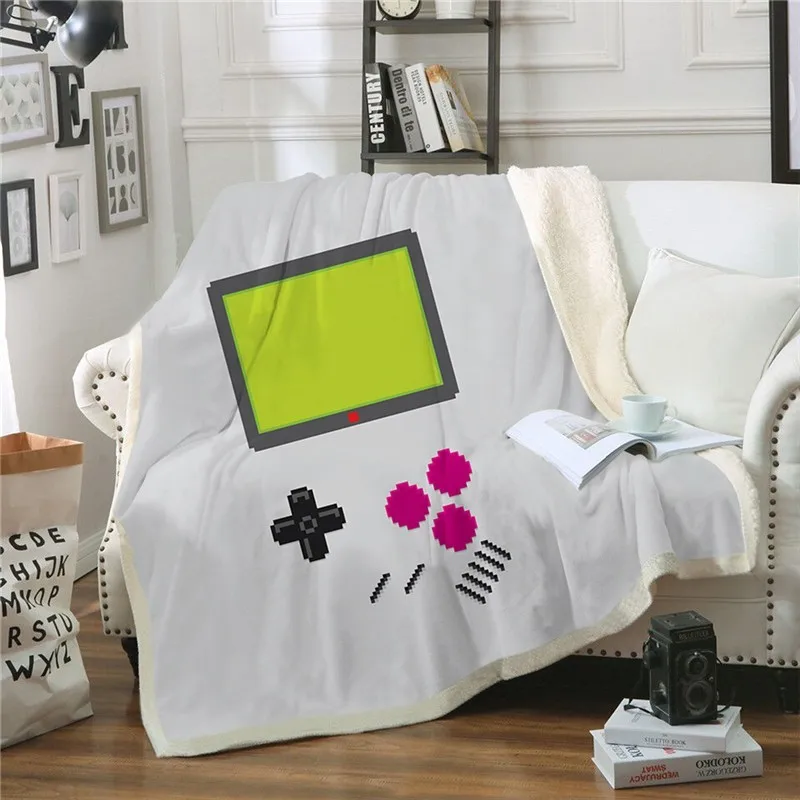 Cool Game Plush Blanket Casual Fleece Throw Home Office Washable Bedspread Popular Fashion 3d Print Quilts | Дом и сад