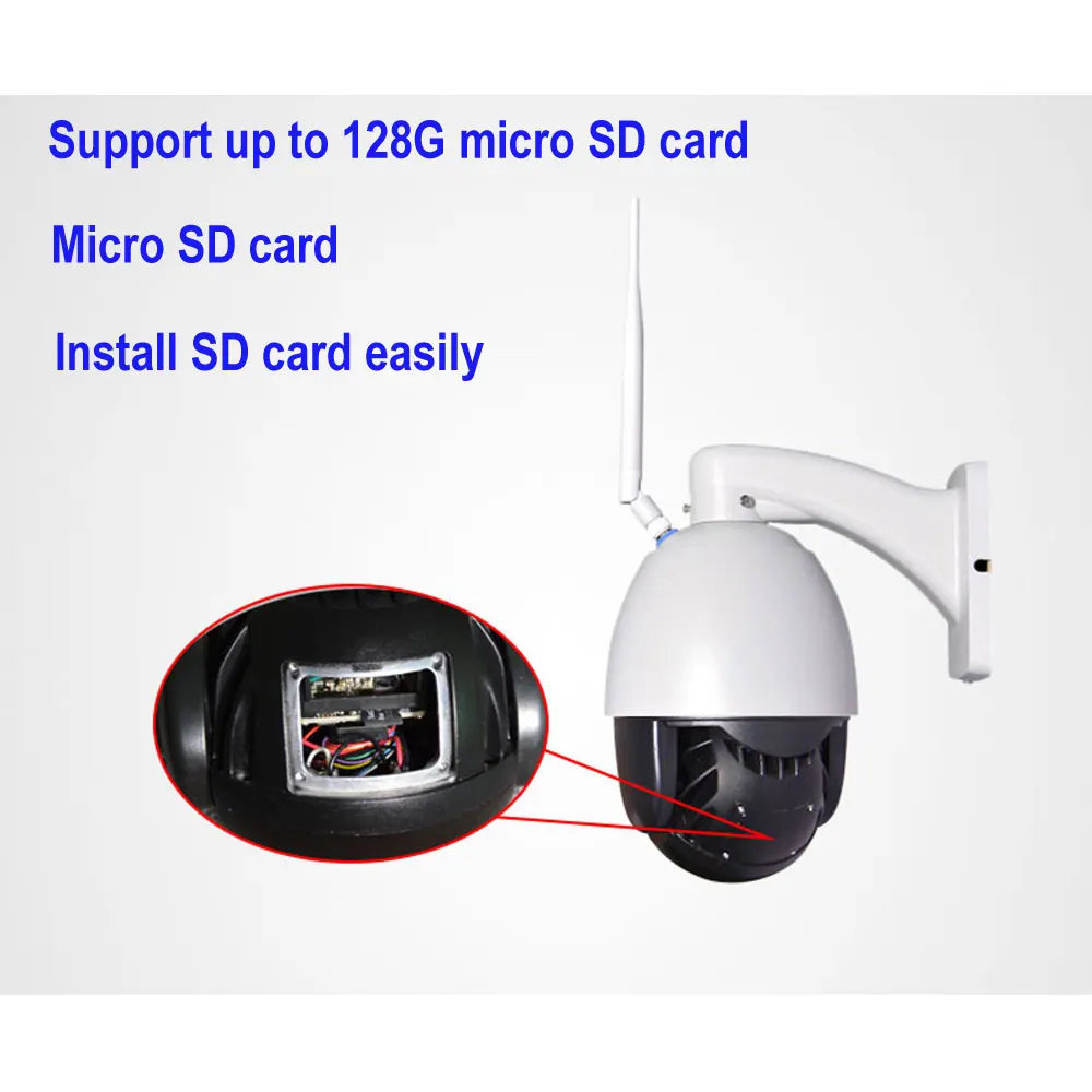 5MP 1080P 3G/4G IP Camera WiFi Outdoor PTZ Dome POE Camera Wireless IR 30X Zoom Auto Focus CCTV Wi-Fi Onvif Camera MIC SD card