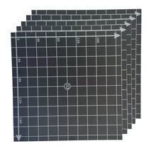 5pcs 220x220mm BuildTak Hot Bed Sticker Coordinate Printed Heated Bed Surface Sticker F/ Wanhao i3, Anet A8 A6 Prusa 3D Printer