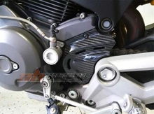 Tampa do pinhão Para Ducati Monster 696 795 796 Cheio De Fibra De Carbono Sarja 100%