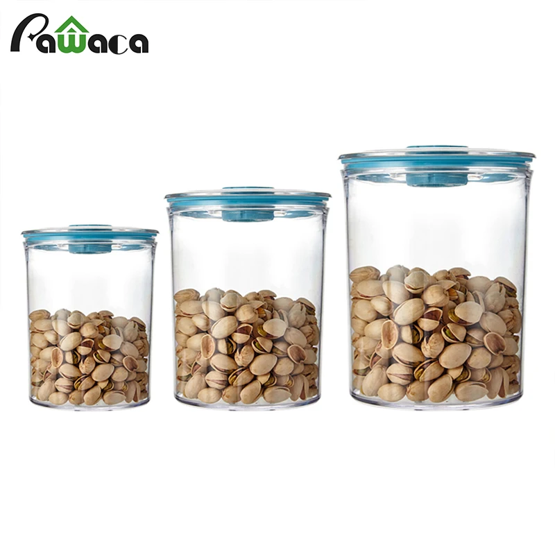 

3pcs/set of Vacuum Food Storage Containers Box Air Liquid Tight Seal Clear Plastic Durable Boxes with Pump for Cereal Fresh Dry