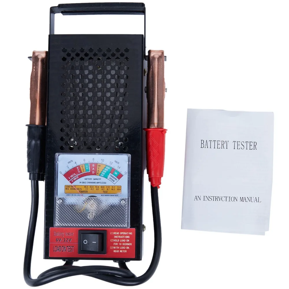 

HHO-Battery Load Tester 100 Amp 12V Car 6V 6 Volt for Schumacher 12 Mechanics Truck Type
